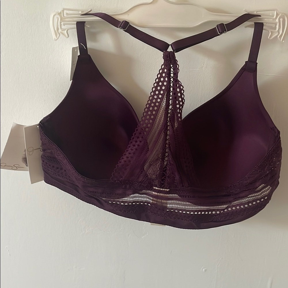 Jessica Simpson Purple Racerback Wired Bra - Picture 4 of 4